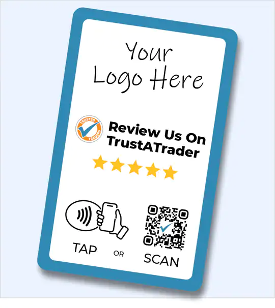 Custom Branded TrustATrader Review Card - Tap and Scan - Image 2
