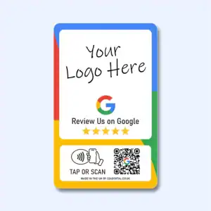 Custom Branded Google Review Card - Tap and Scan