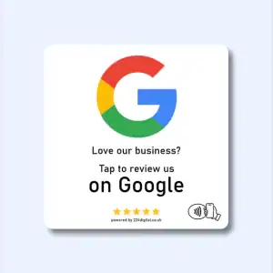 Google Review Plate - Self Adhesive - NFC only
