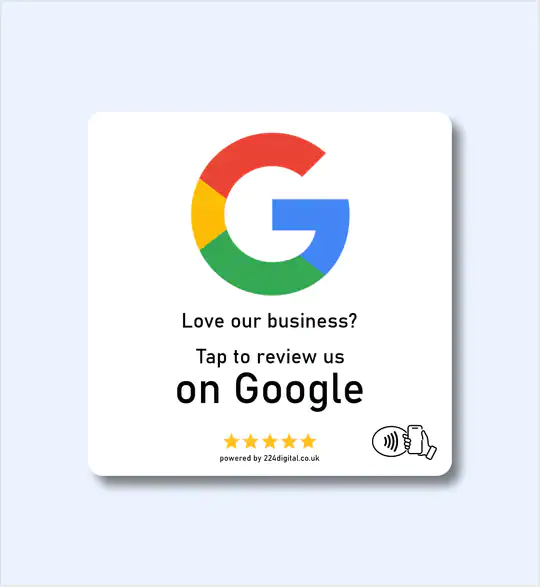 Google Review Plate - Self Adhesive - NFC only