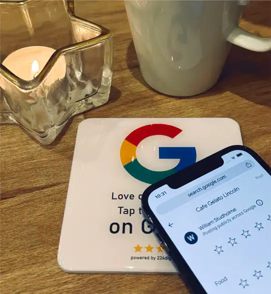 Google Review Plate - Self Adhesive - NFC only - Image 2
