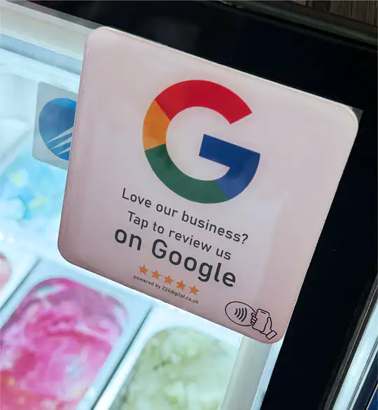 Google Review Plate - Self Adhesive - NFC only - Image 3