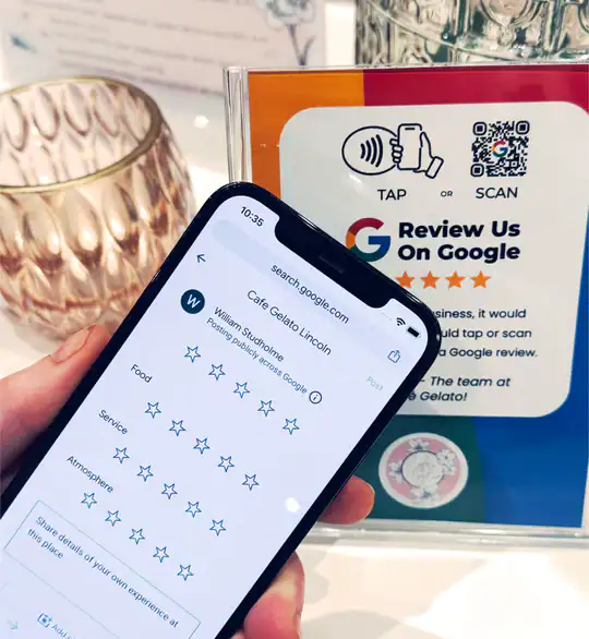 Google Review Sign - Custom Logo - Tap or Scan - Image 3