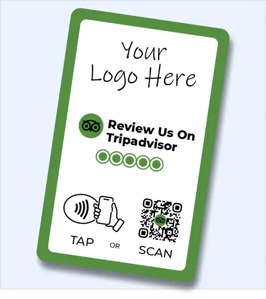 Custom Branded Tripadvisor Review Card - Tap and Scan - Image 2