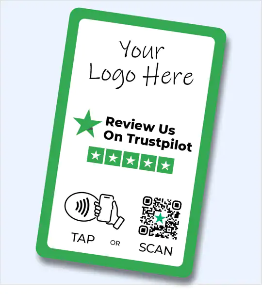 Custom Branded Trustpilot Review Card - Tap and Scan - Image 2