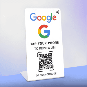 Google Review Stand (NFC Tap + QR Code)